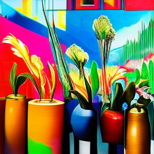 Vases and mural 0.15