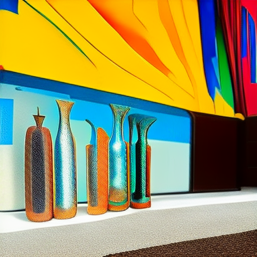 Vases and mural 1.00